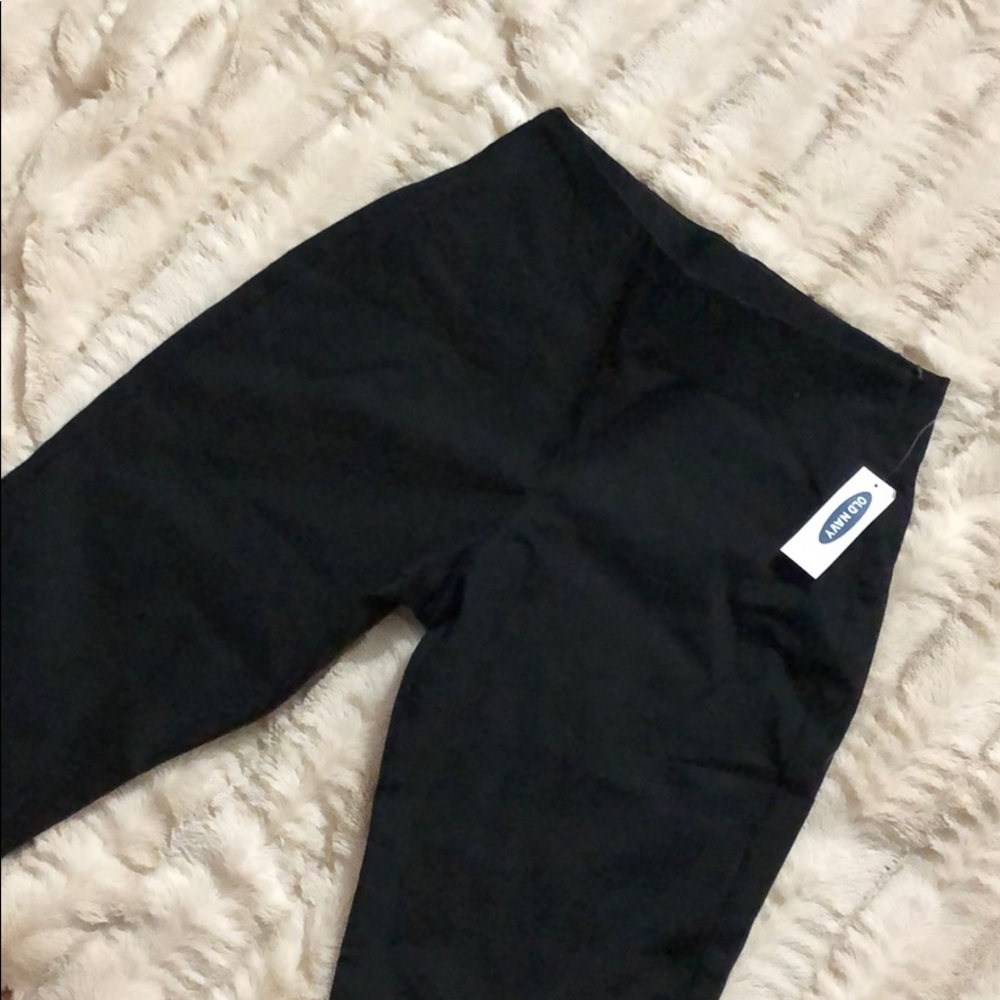 High Waisted Black Stretch Pants